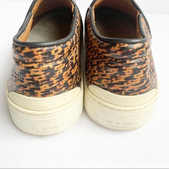 Rag & Bone Leather Slip On Sneakers